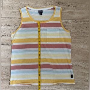 Patagonia striped pocket tank